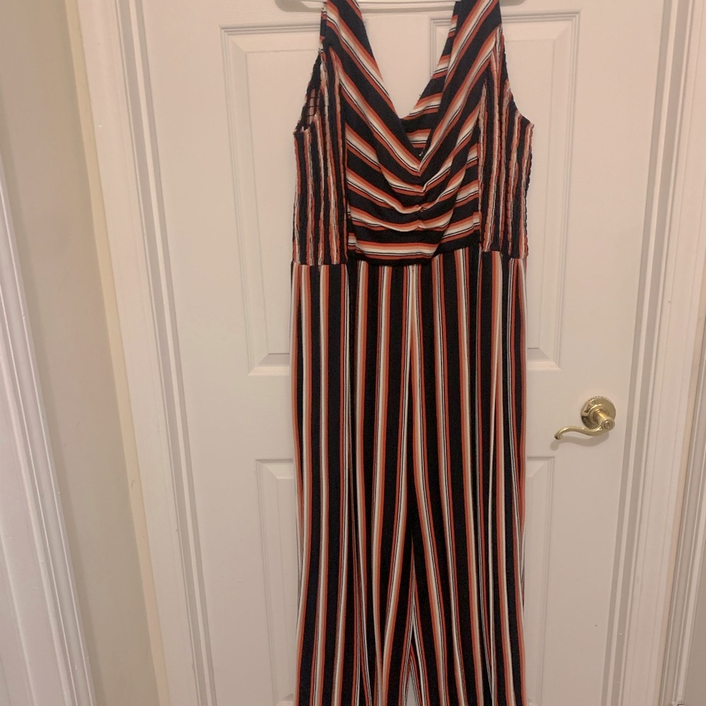 Torrid Stripped Soft Jumpsuit size 4